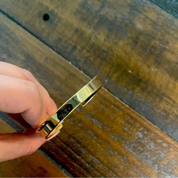 Jenny Bird gold tone cuff bracelet; perfect condition. - Picture 4 of 4